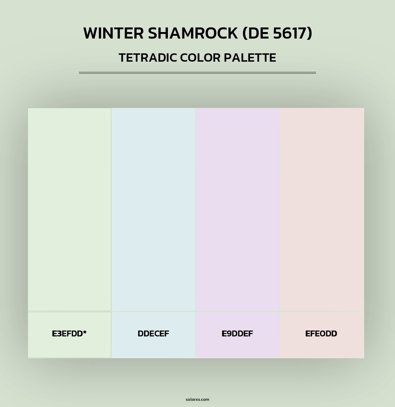 Winter Shamrock (DE 5617) - Tetradic Color Palette