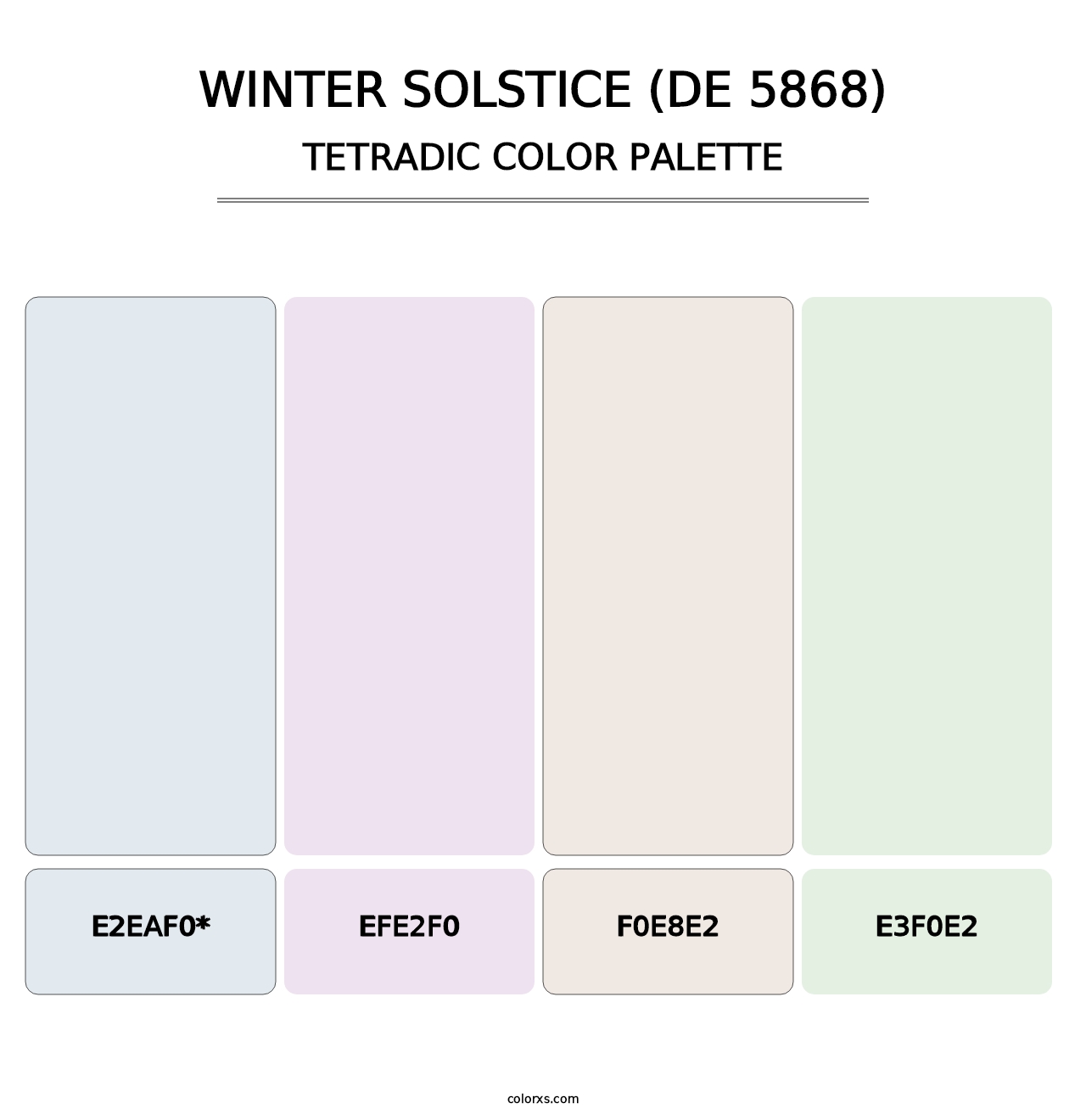 Winter Solstice (DE 5868) - Tetradic Color Palette