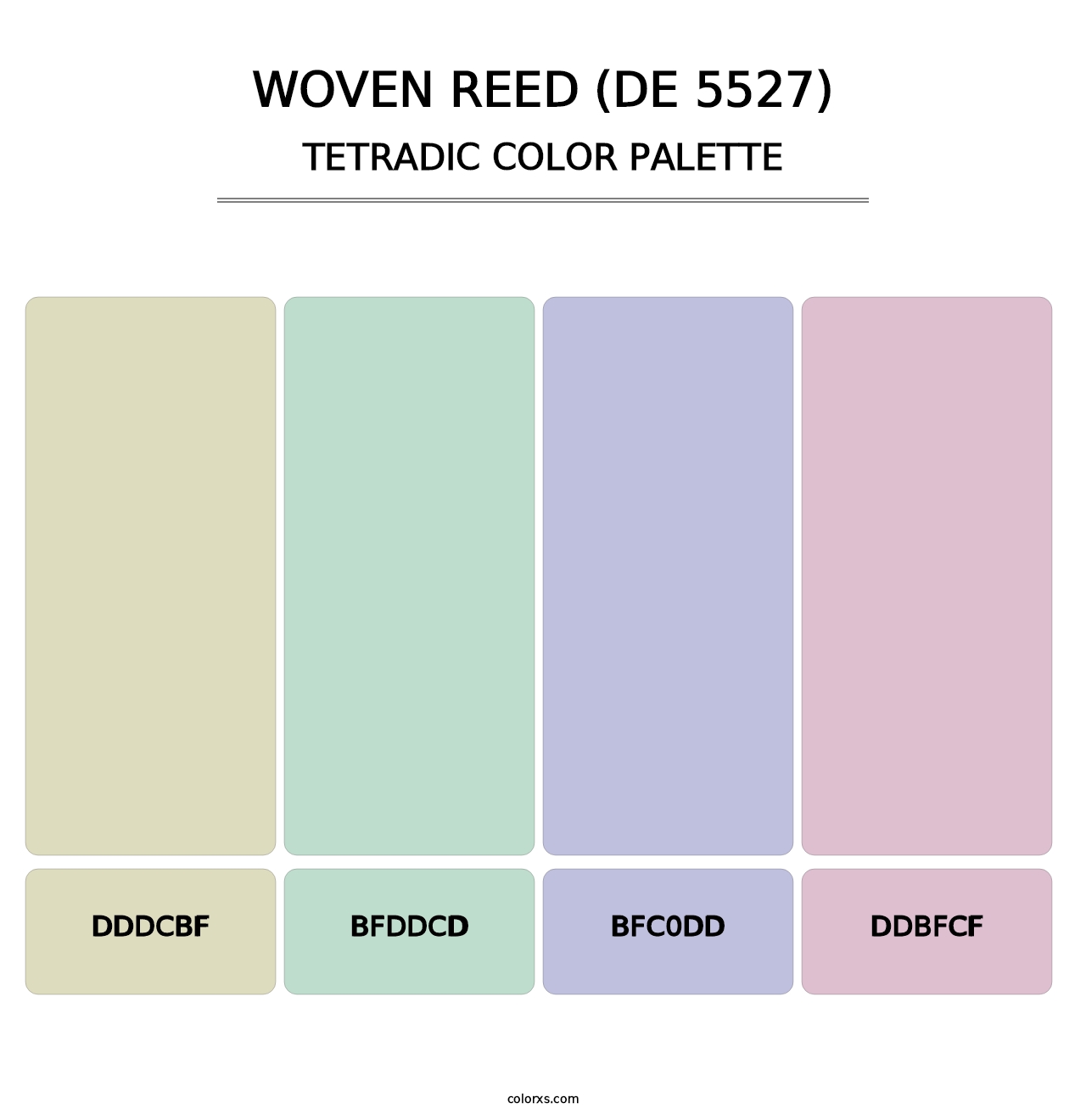 Woven Reed (DE 5527) - Tetradic Color Palette