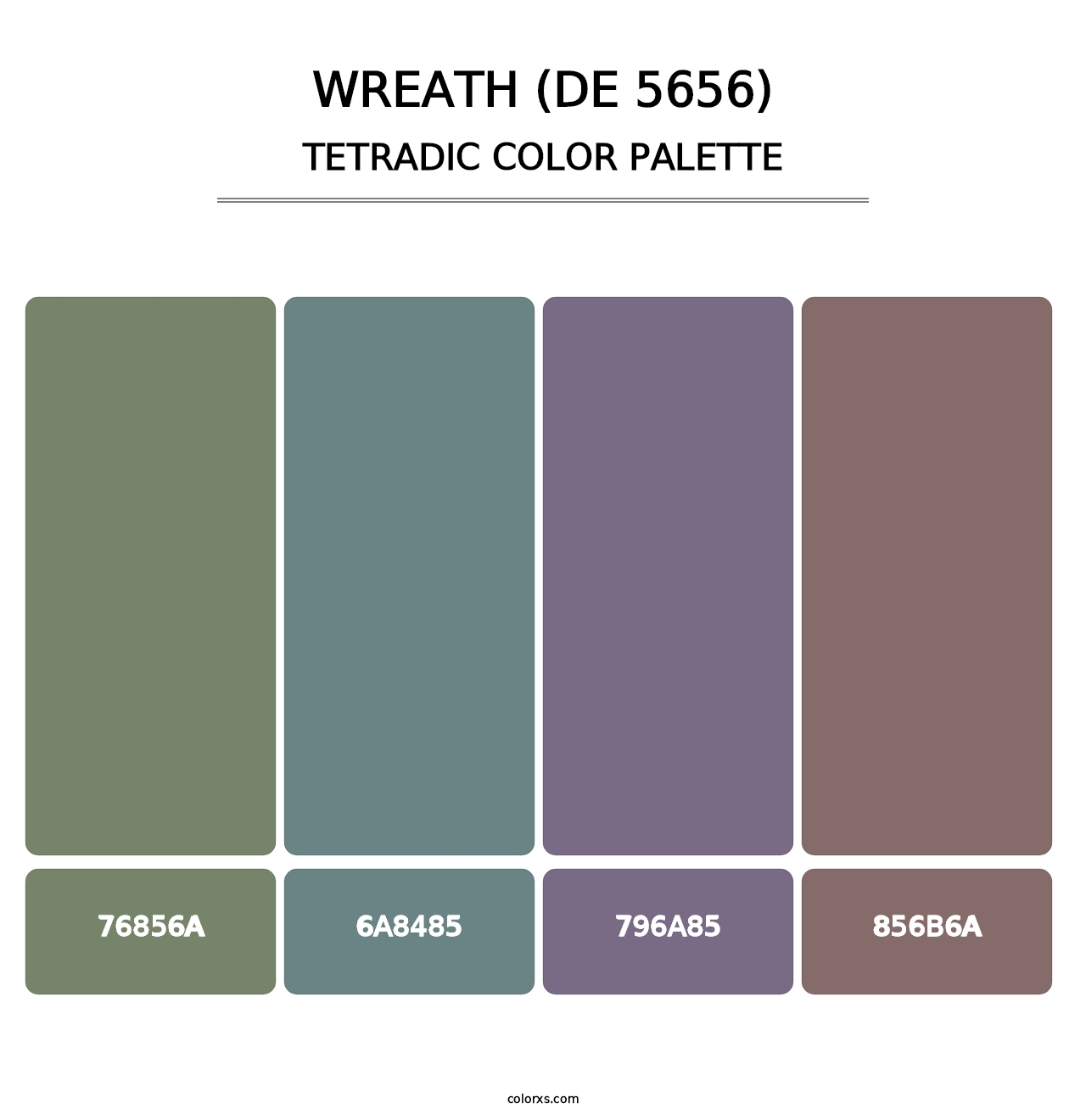 Wreath (DE 5656) - Tetradic Color Palette