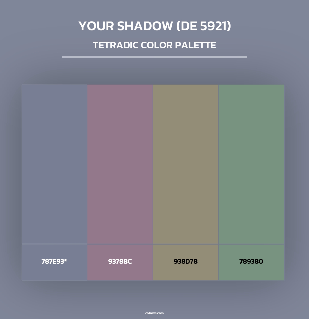 Your Shadow (DE 5921) - Tetradic Color Palette