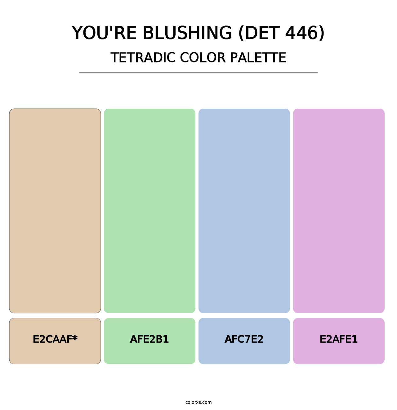 You're Blushing (DET 446) - Tetradic Color Palette