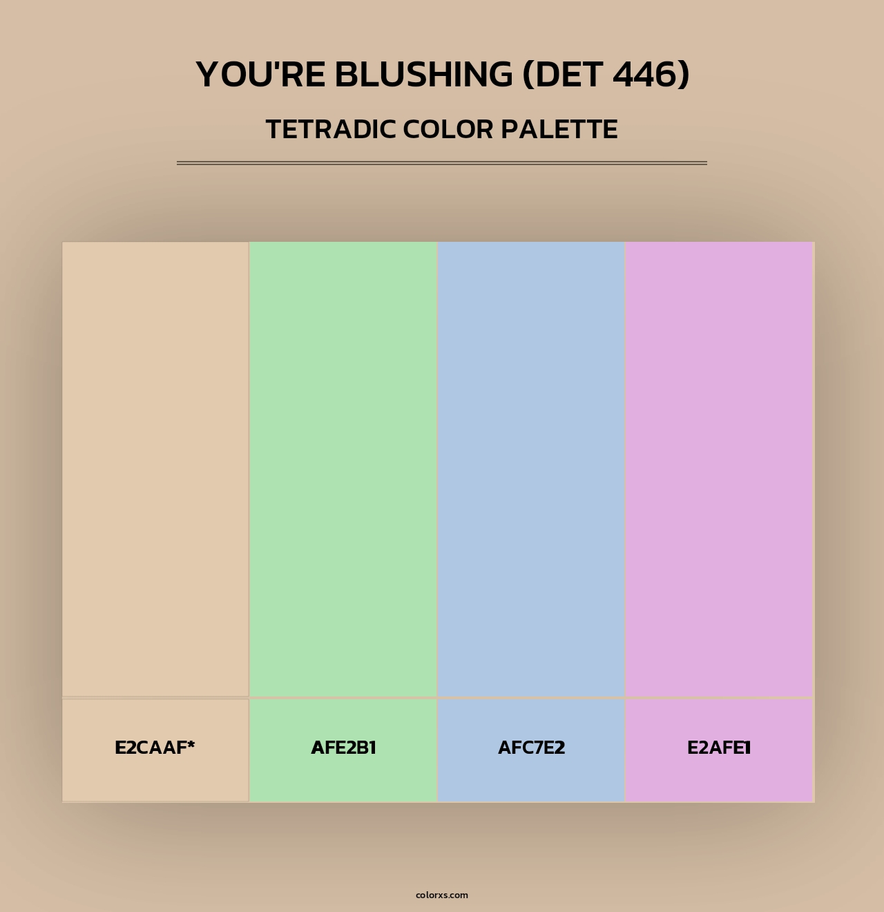 You're Blushing (DET 446) - Tetradic Color Palette