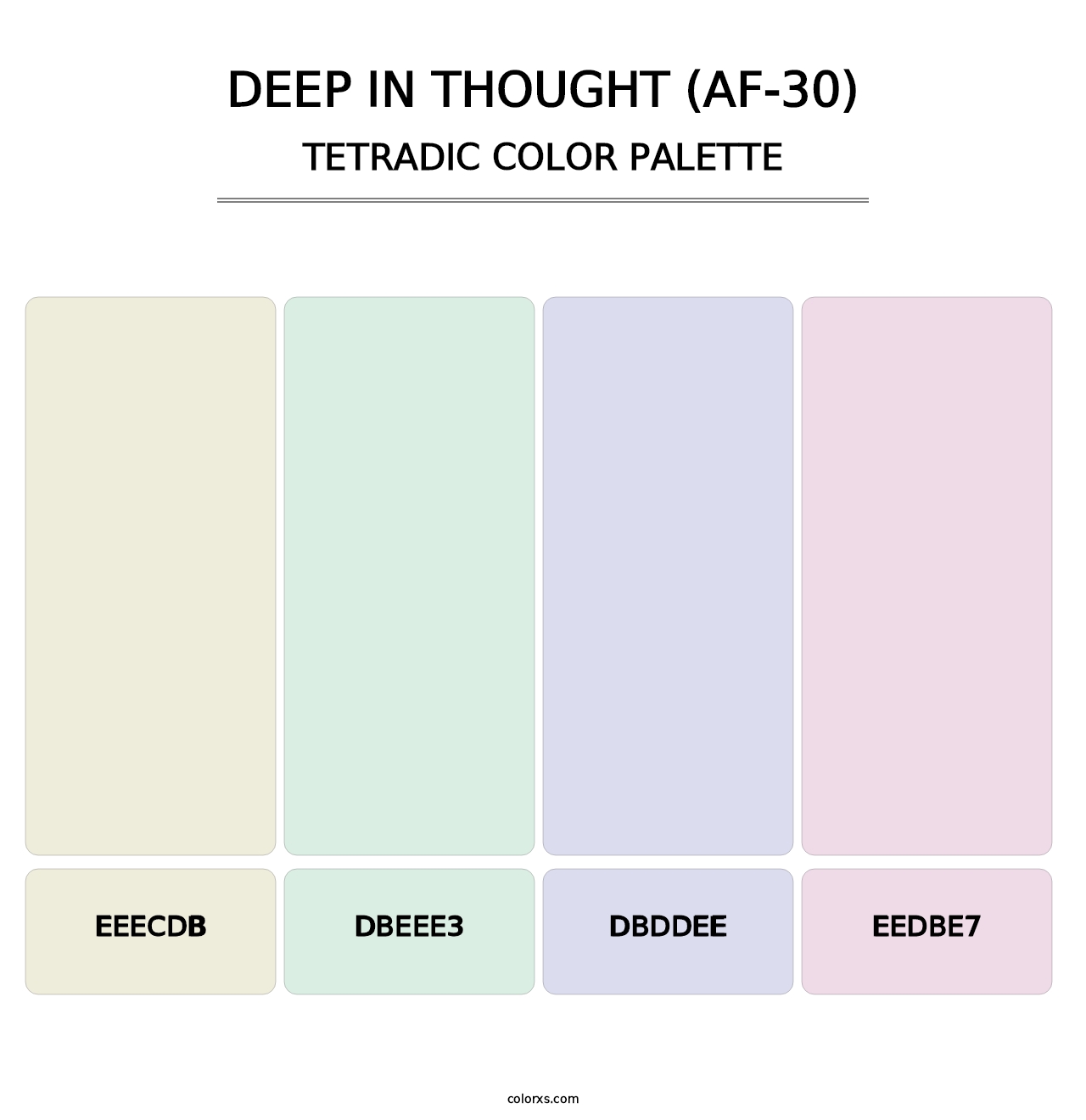 Deep in Thought (AF-30) - Tetradic Color Palette