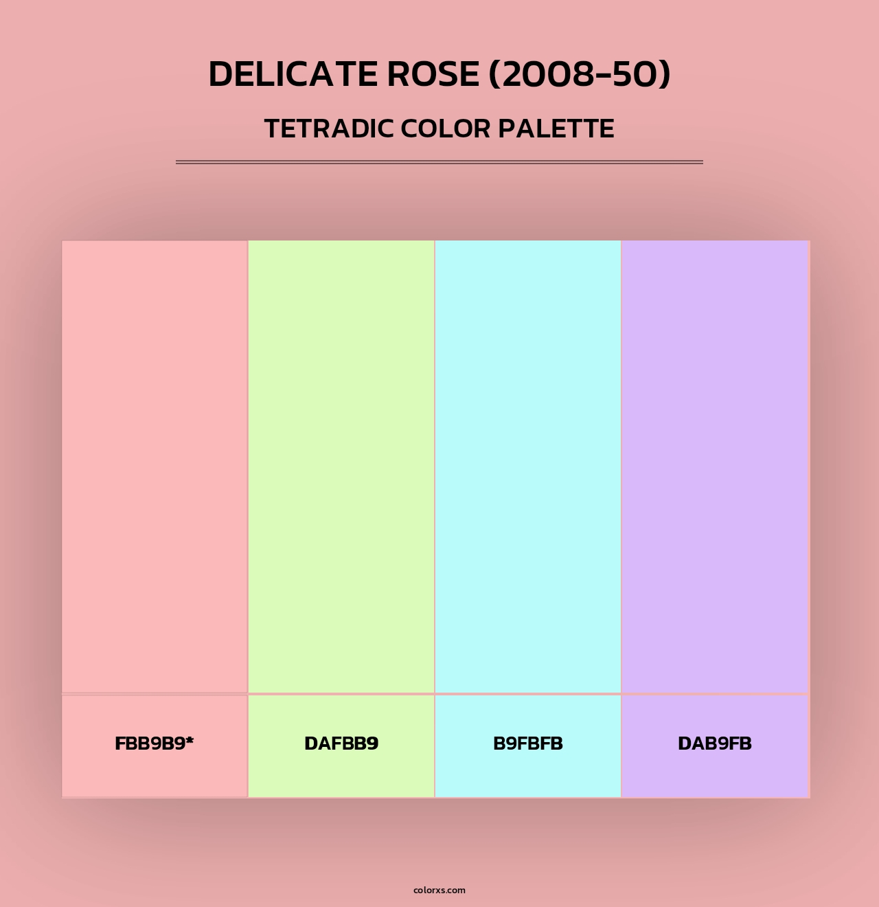 Delicate Rose (2008-50) - Tetradic Color Palette