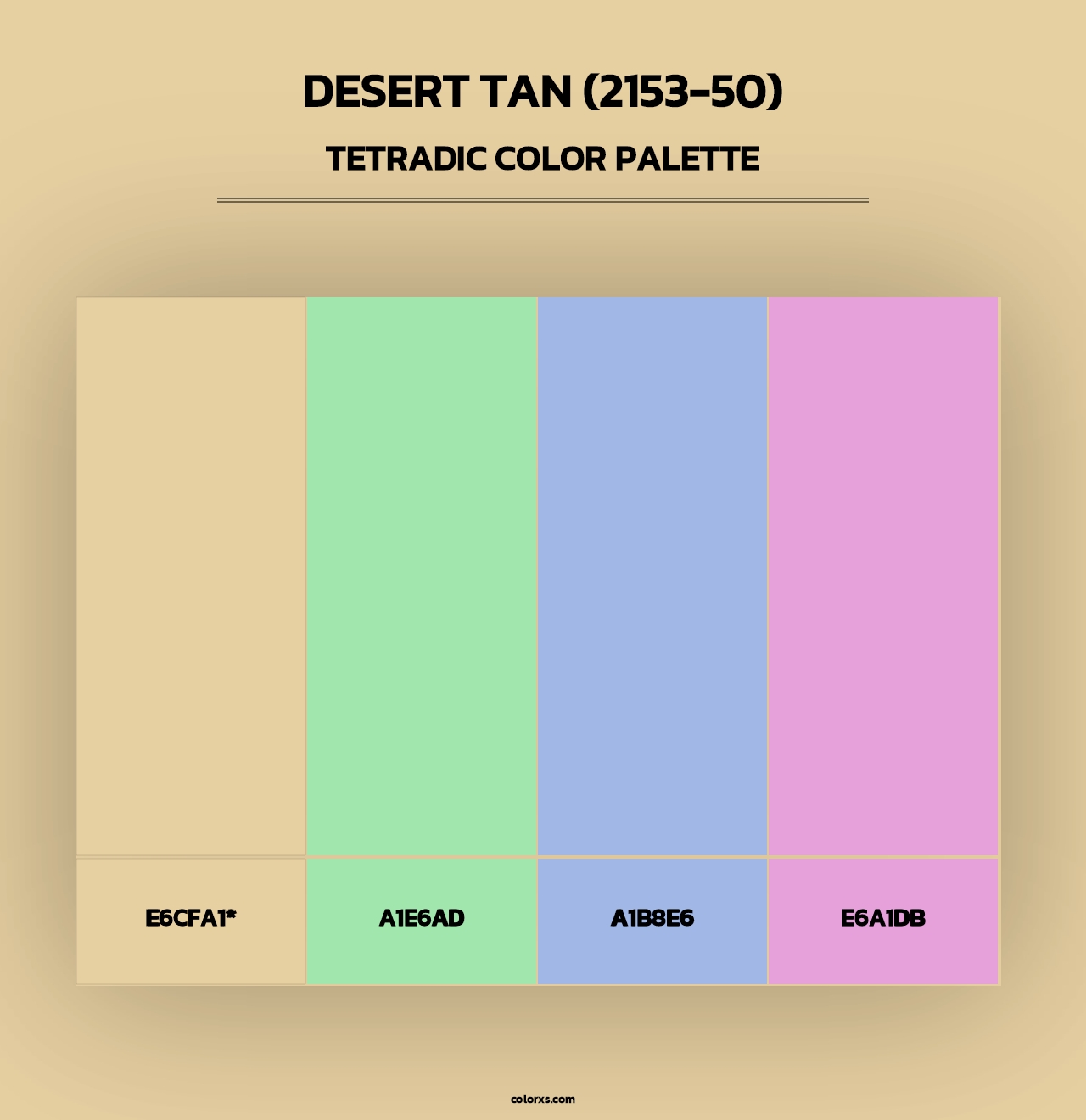 Desert Tan (2153-50) - Tetradic Color Palette