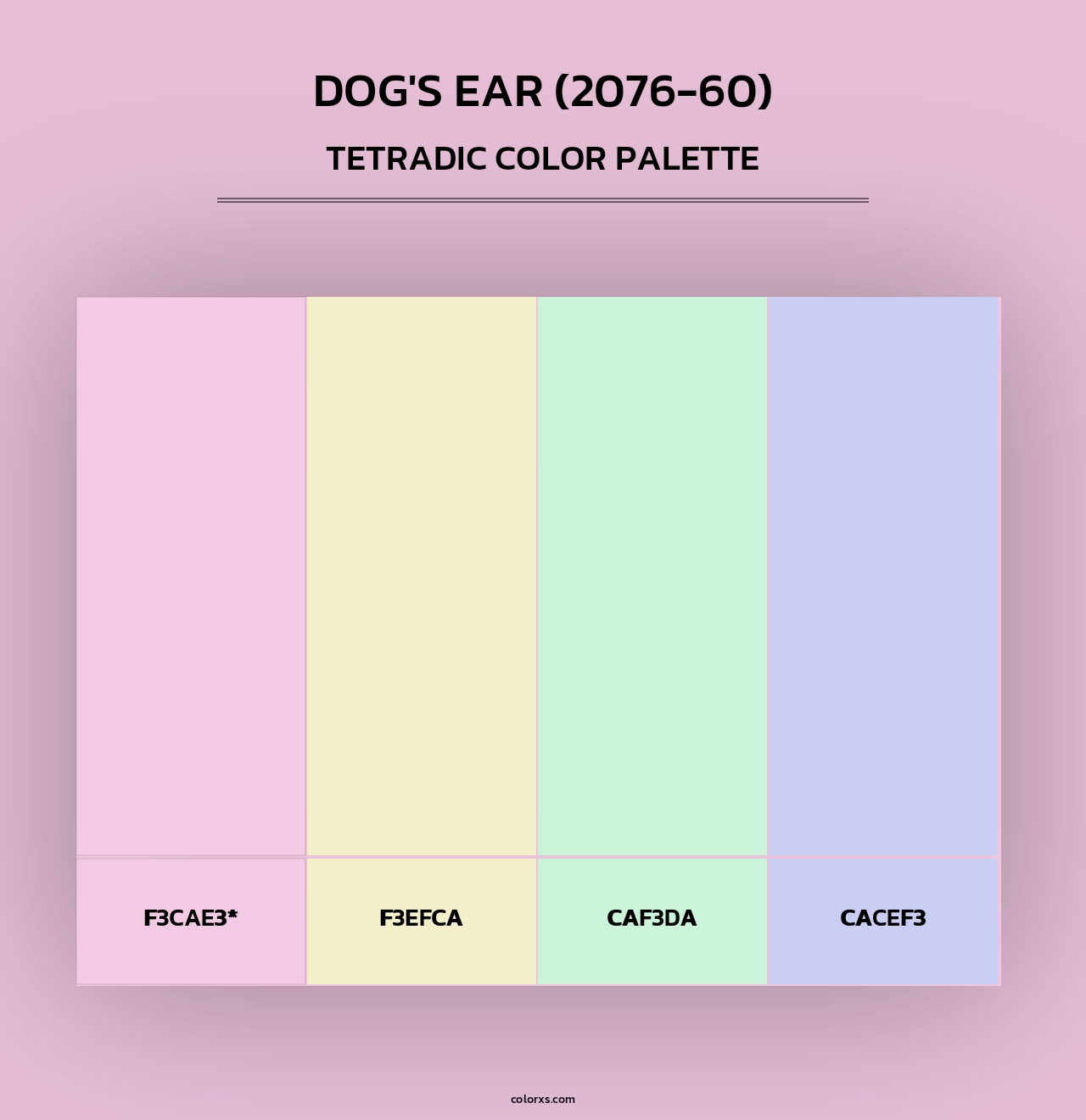 Dog's Ear (2076-60) - Tetradic Color Palette