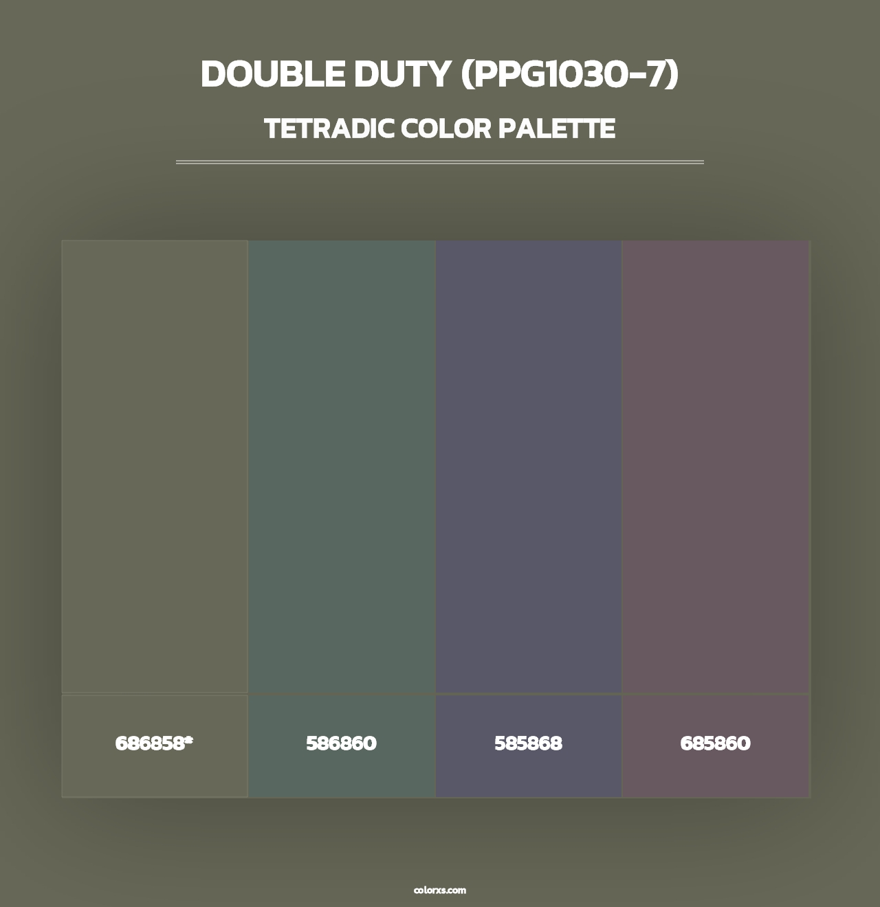 Double Duty (PPG1030-7) - Tetradic Color Palette