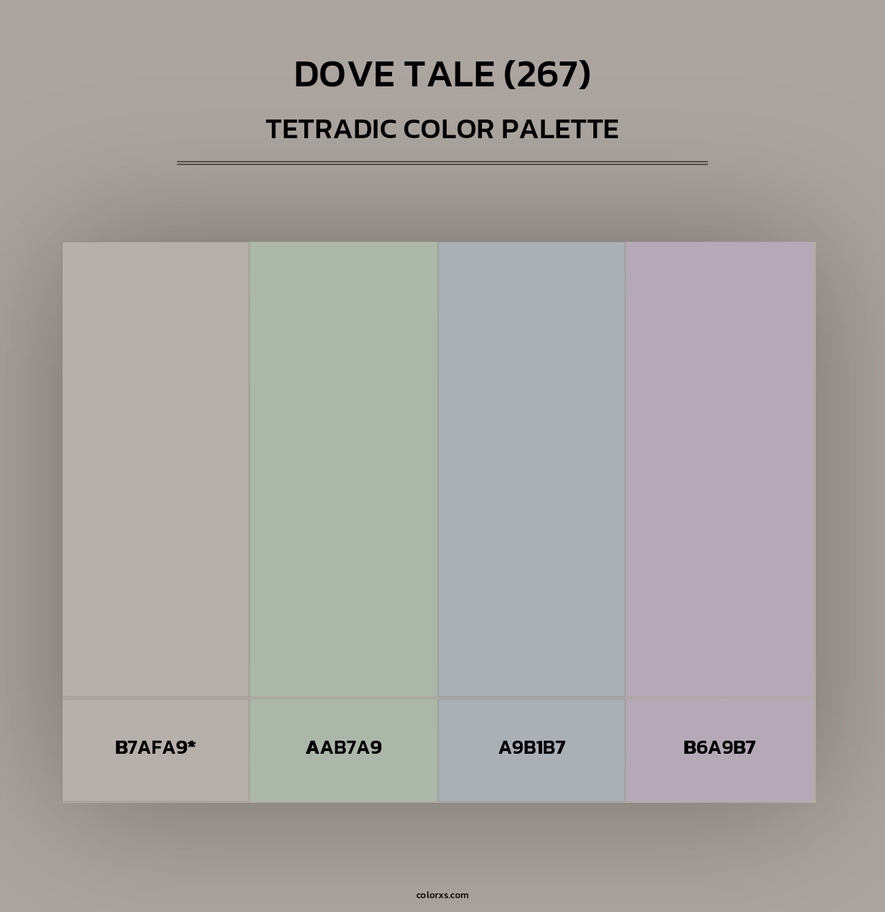 Dove Tale (267) - Tetradic Color Palette