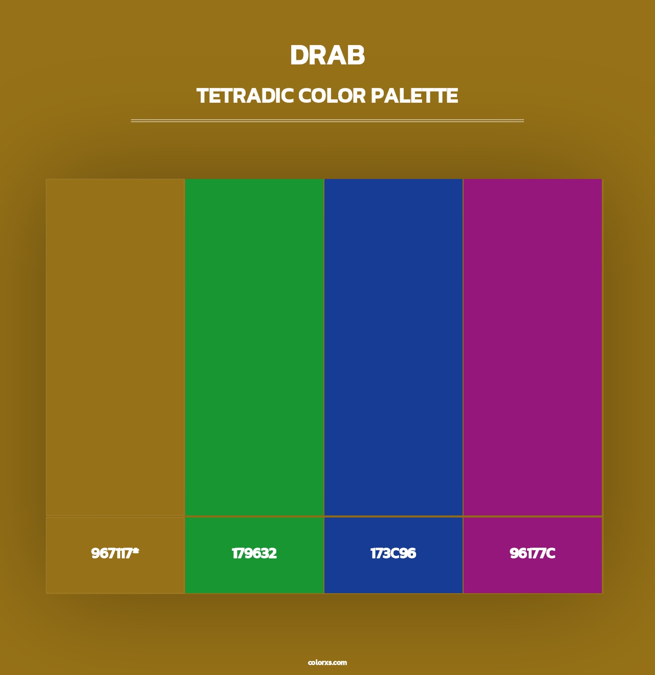Drab - Tetradic Color Palette