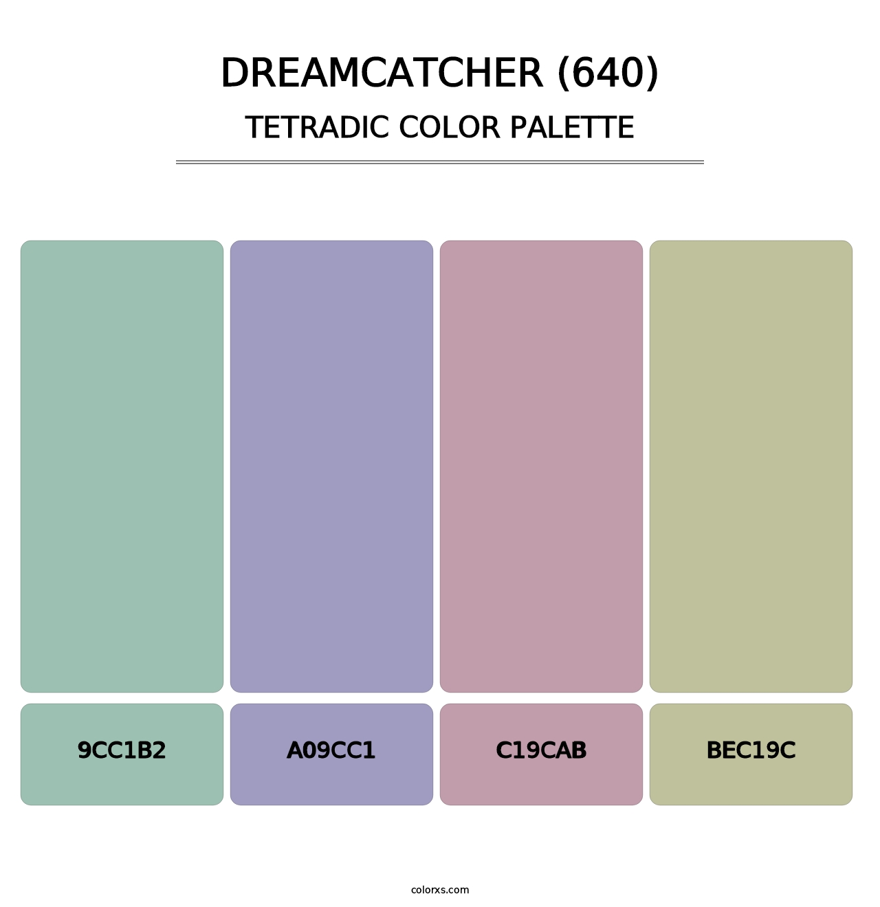 Dreamcatcher (640) - Tetradic Color Palette