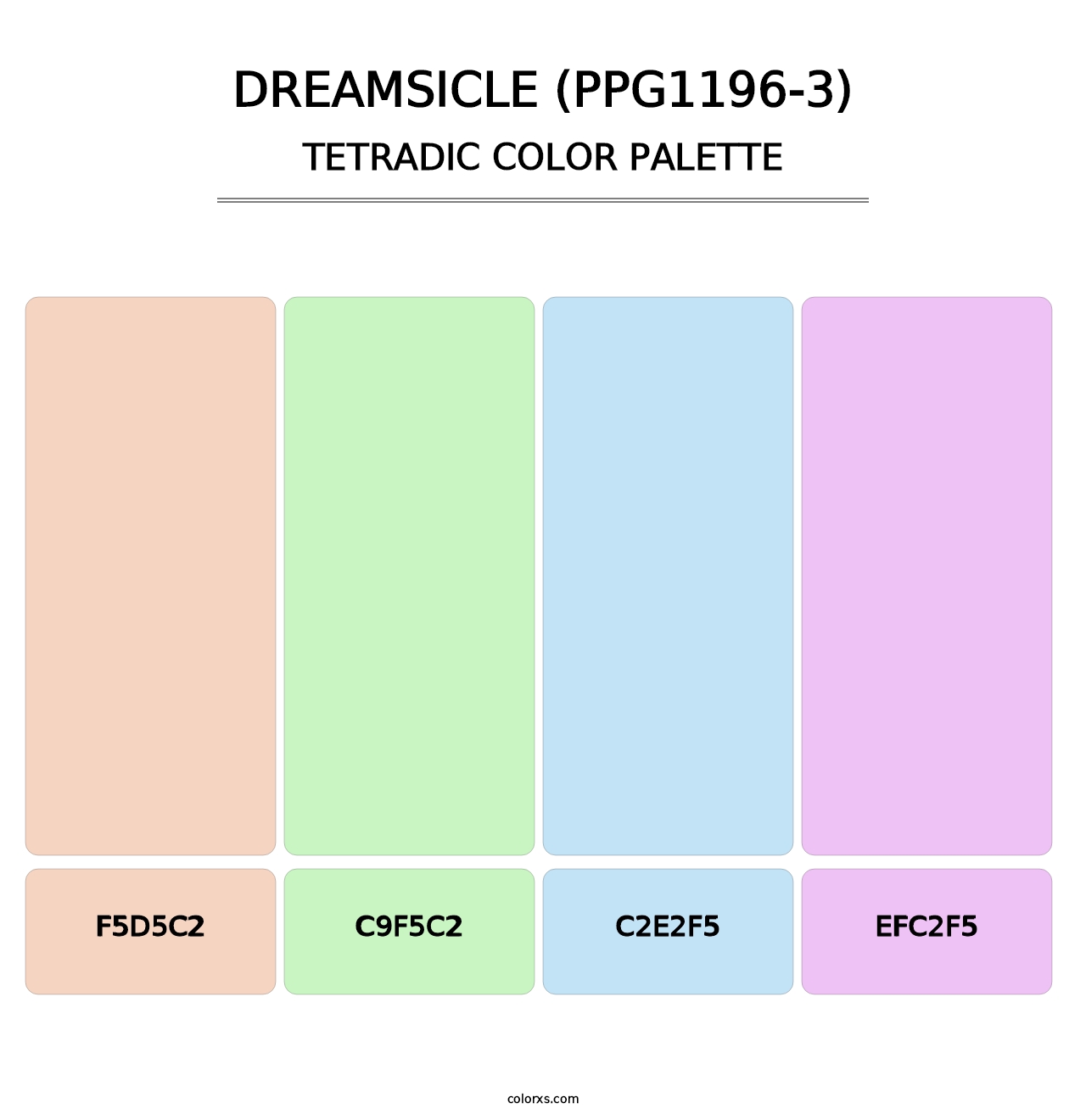 Dreamsicle (PPG1196-3) - Tetradic Color Palette