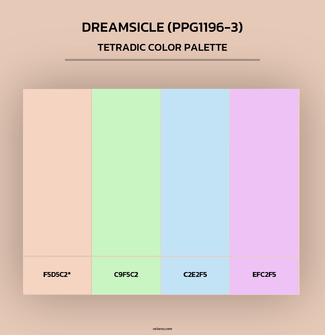 Dreamsicle (PPG1196-3) - Tetradic Color Palette