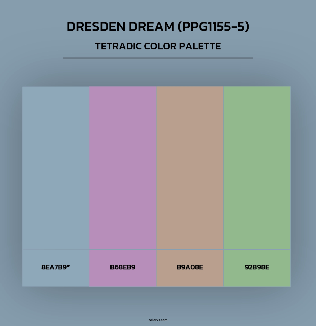 Dresden Dream (PPG1155-5) - Tetradic Color Palette