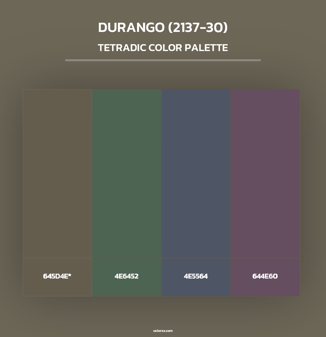 Durango (2137-30) - Tetradic Color Palette