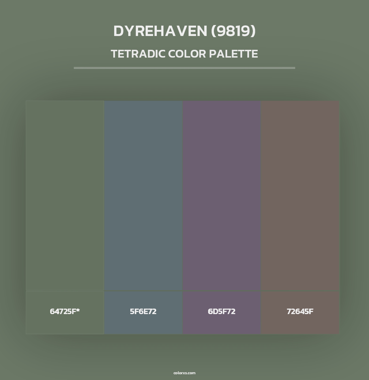 Dyrehaven (9819) - Tetradic Color Palette