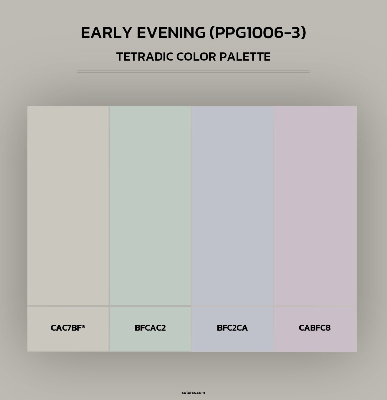 Early Evening (PPG1006-3) - Tetradic Color Palette