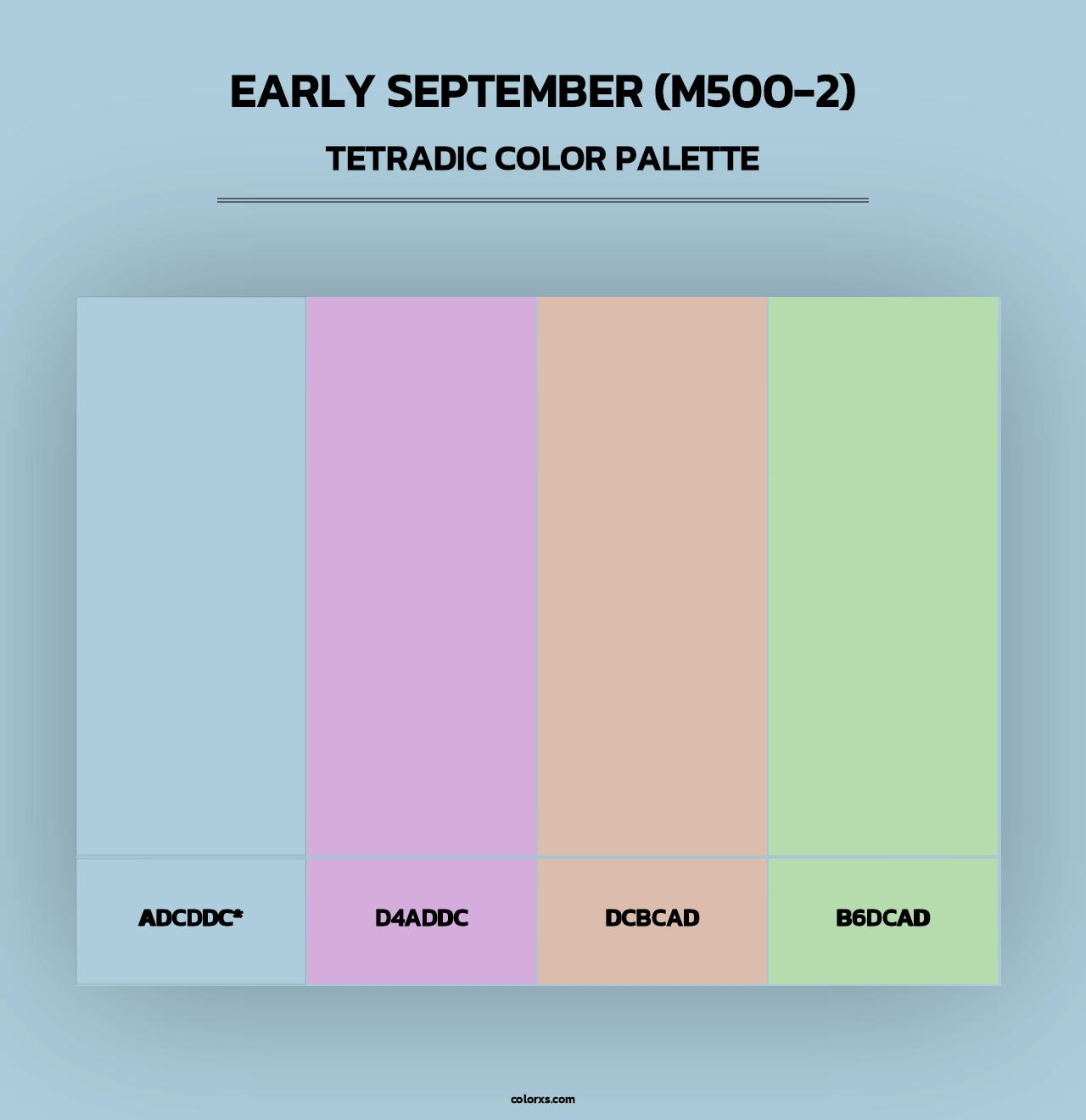 Early September (M500-2) - Tetradic Color Palette