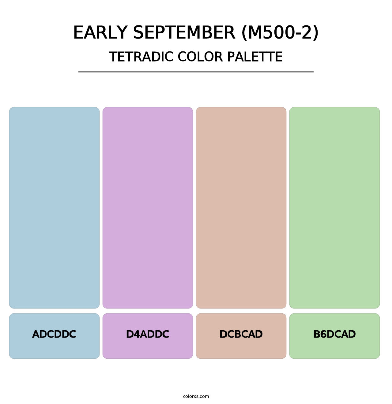 Early September (M500-2) - Tetradic Color Palette