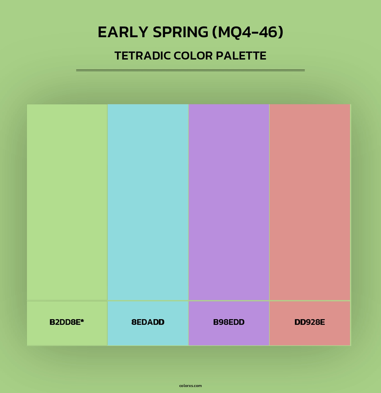 Early Spring (MQ4-46) - Tetradic Color Palette