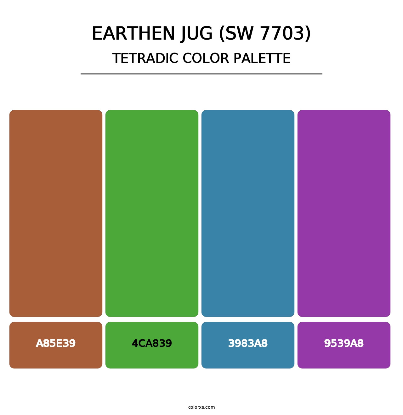 Earthen Jug (SW 7703) - Tetradic Color Palette