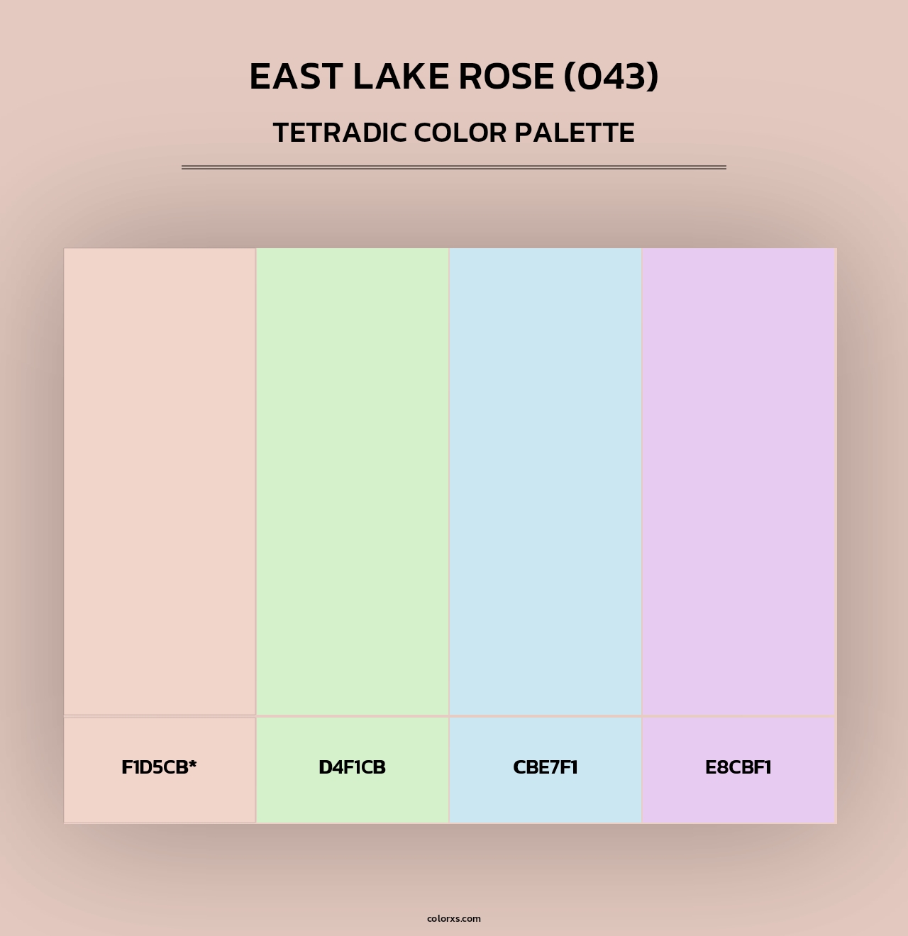 East Lake Rose (043) - Tetradic Color Palette