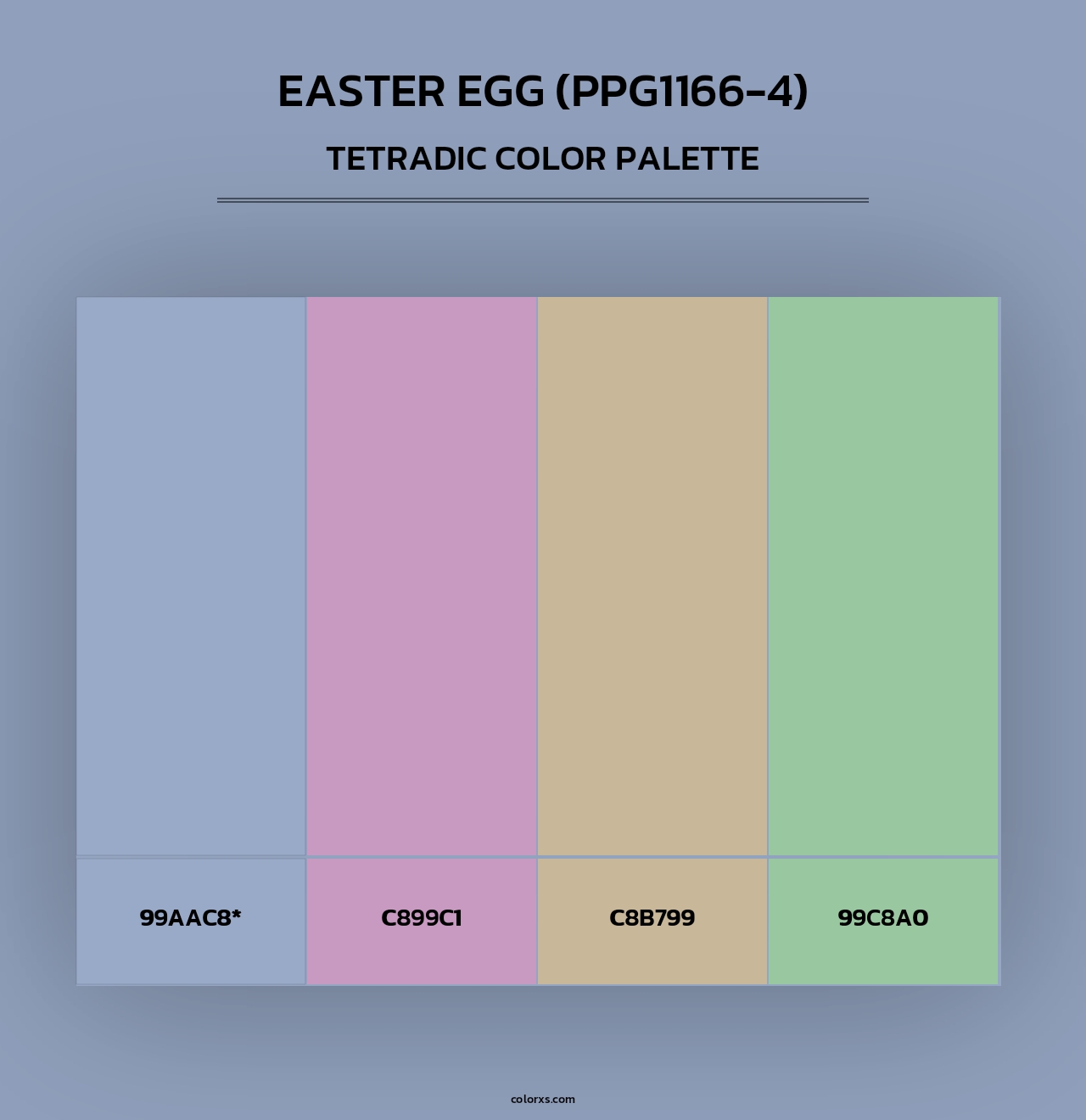 Easter Egg (PPG1166-4) - Tetradic Color Palette