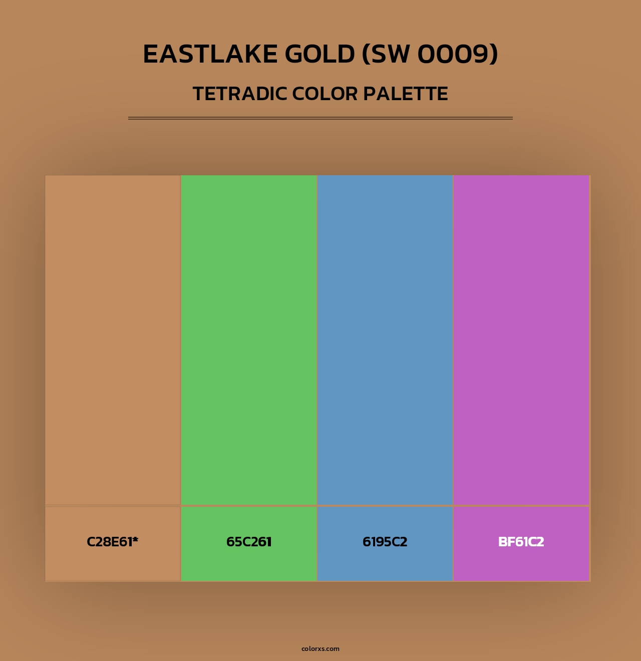 Eastlake Gold (SW 0009) - Tetradic Color Palette