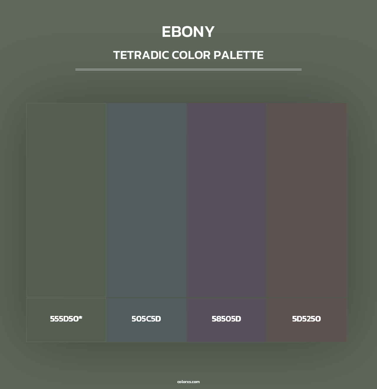 Ebony - Tetradic Color Palette