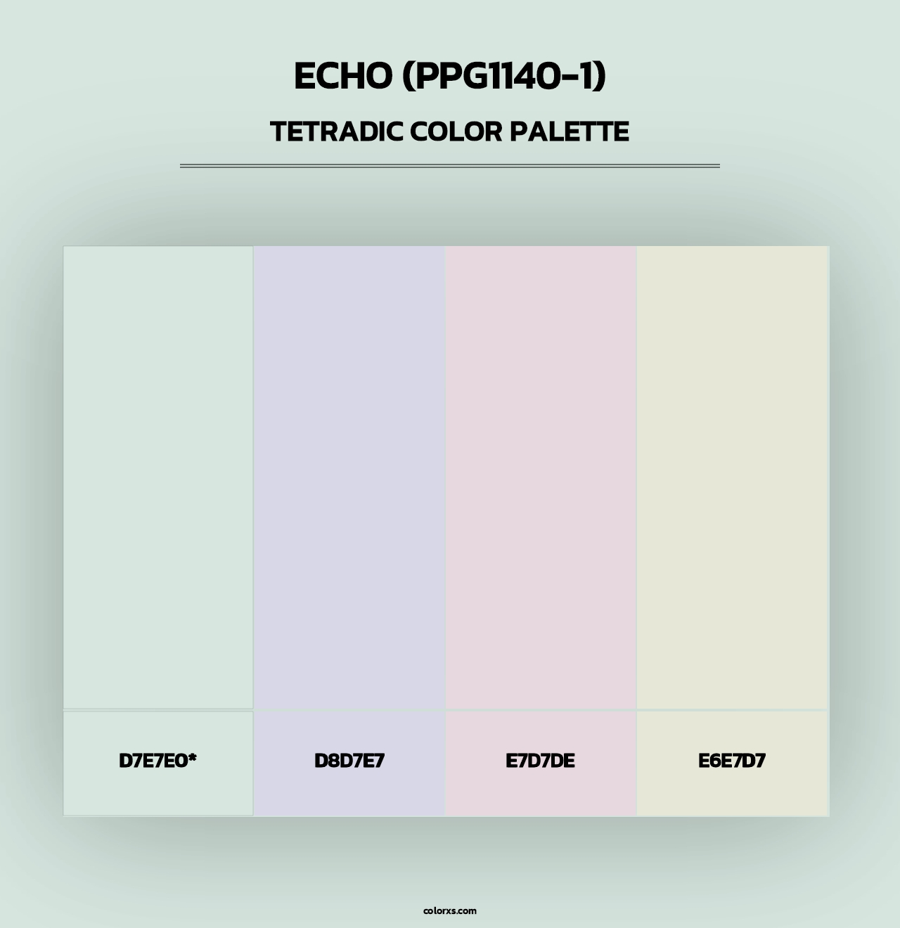 Echo (PPG1140-1) - Tetradic Color Palette