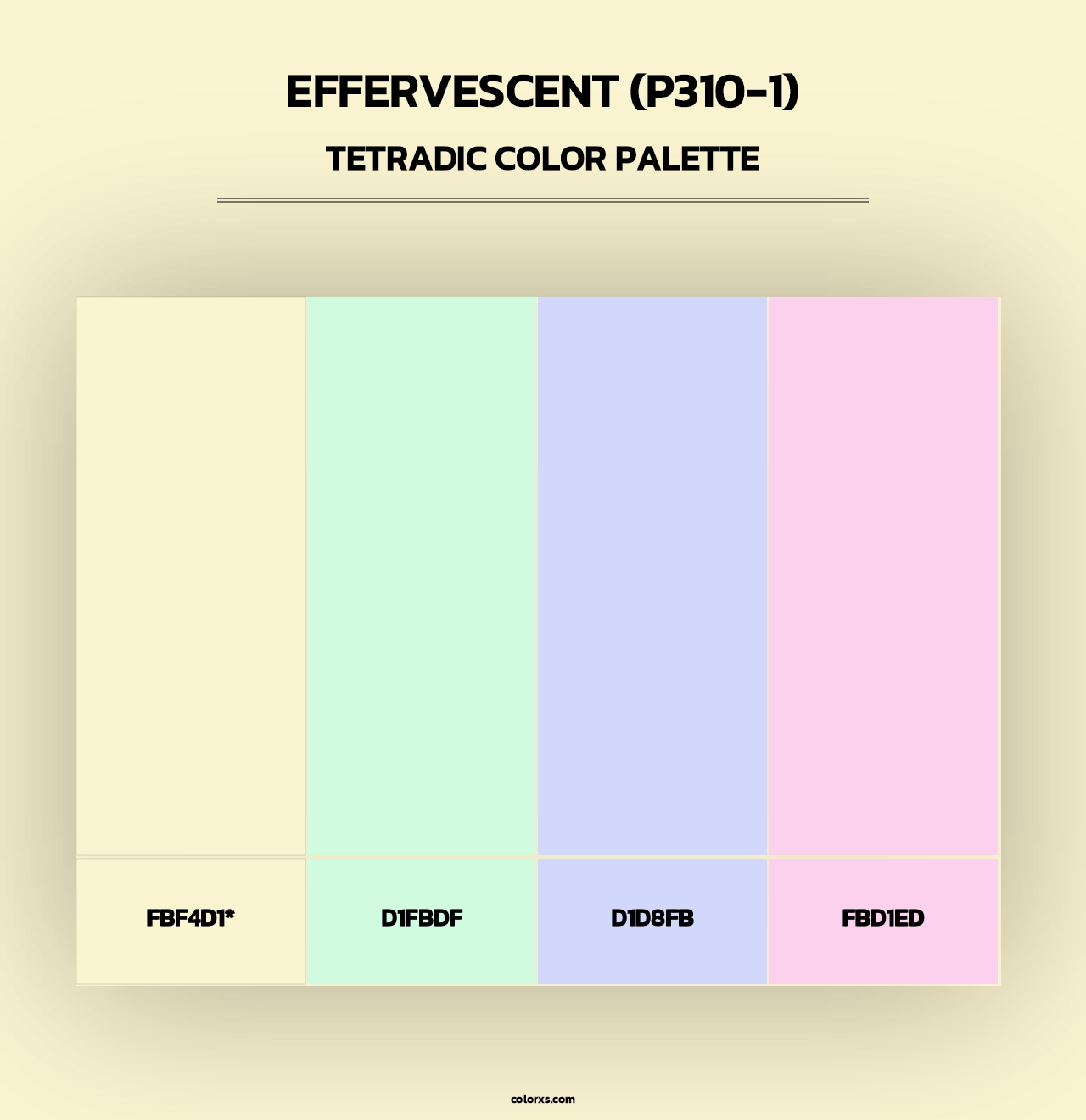 Effervescent (P310-1) - Tetradic Color Palette
