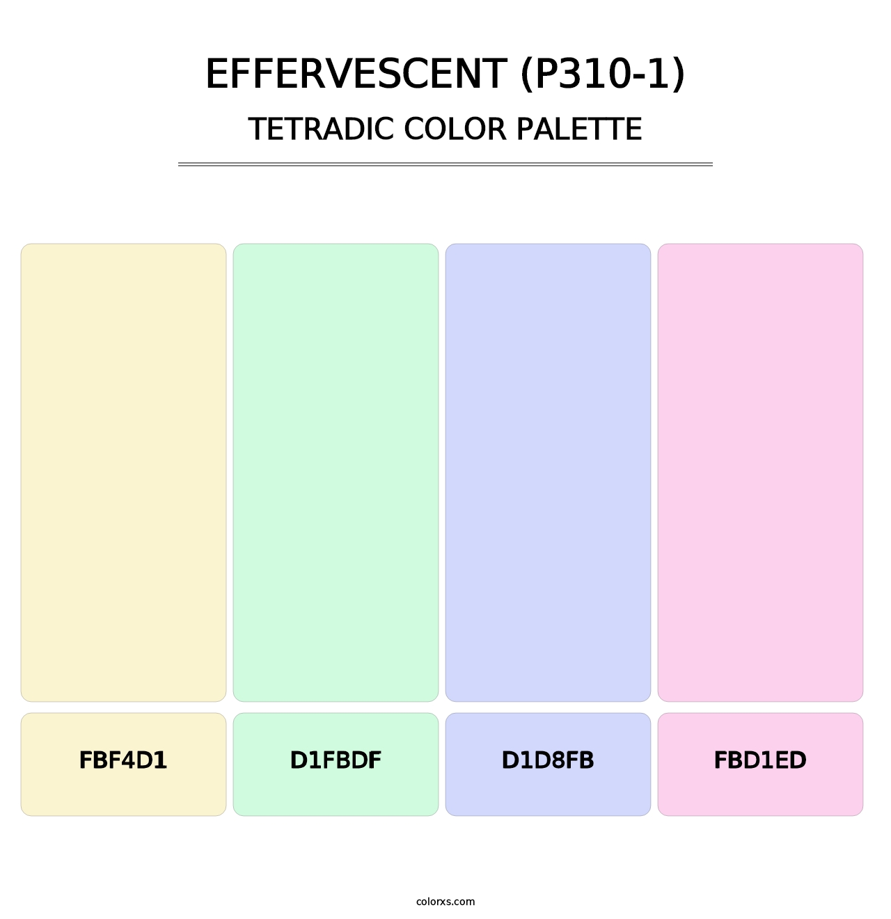 Effervescent (P310-1) - Tetradic Color Palette