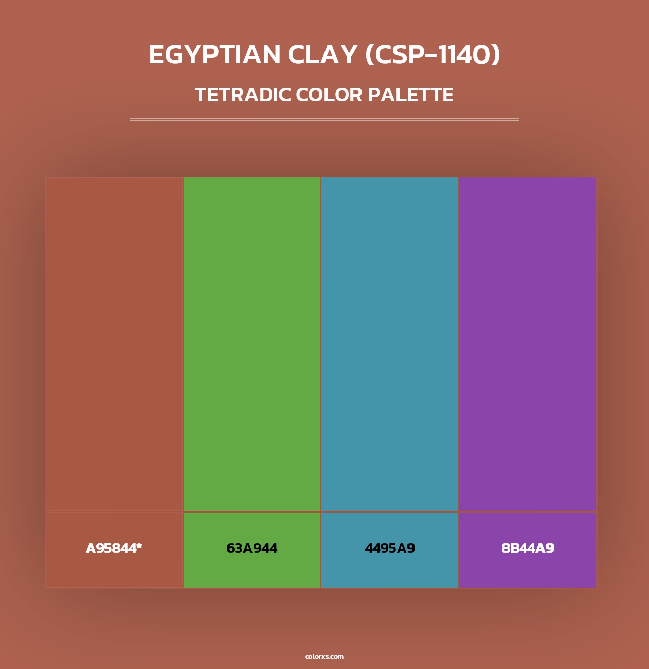 Egyptian Clay (CSP-1140) - Tetradic Color Palette