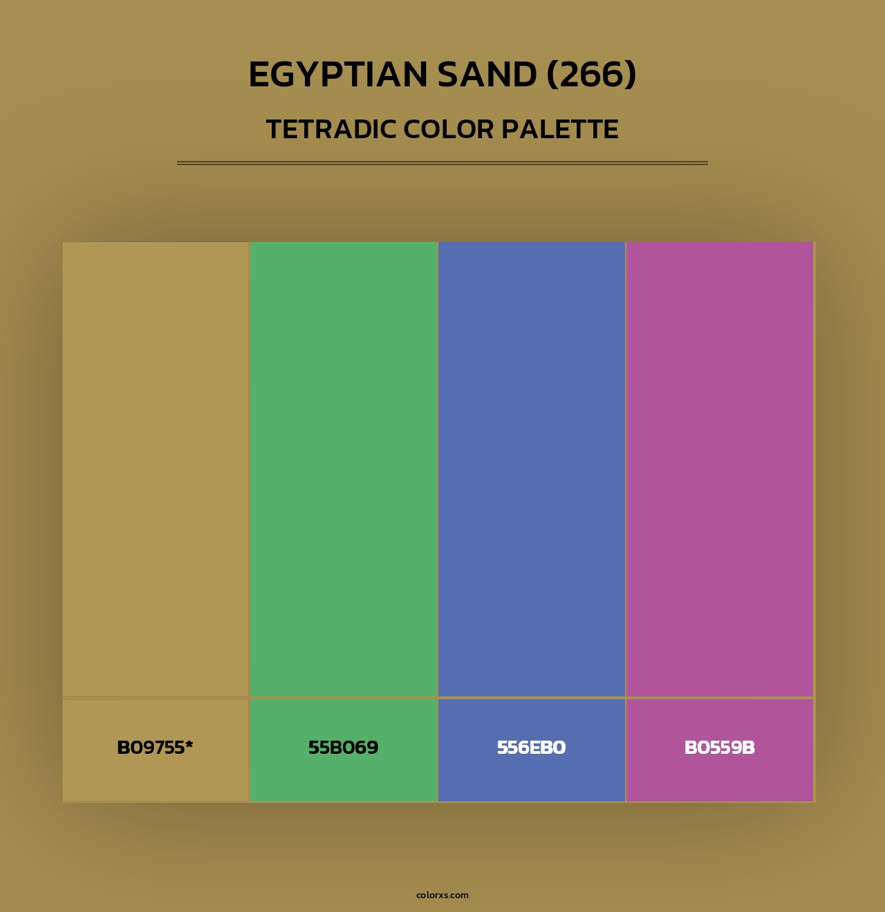 Egyptian Sand (266) - Tetradic Color Palette