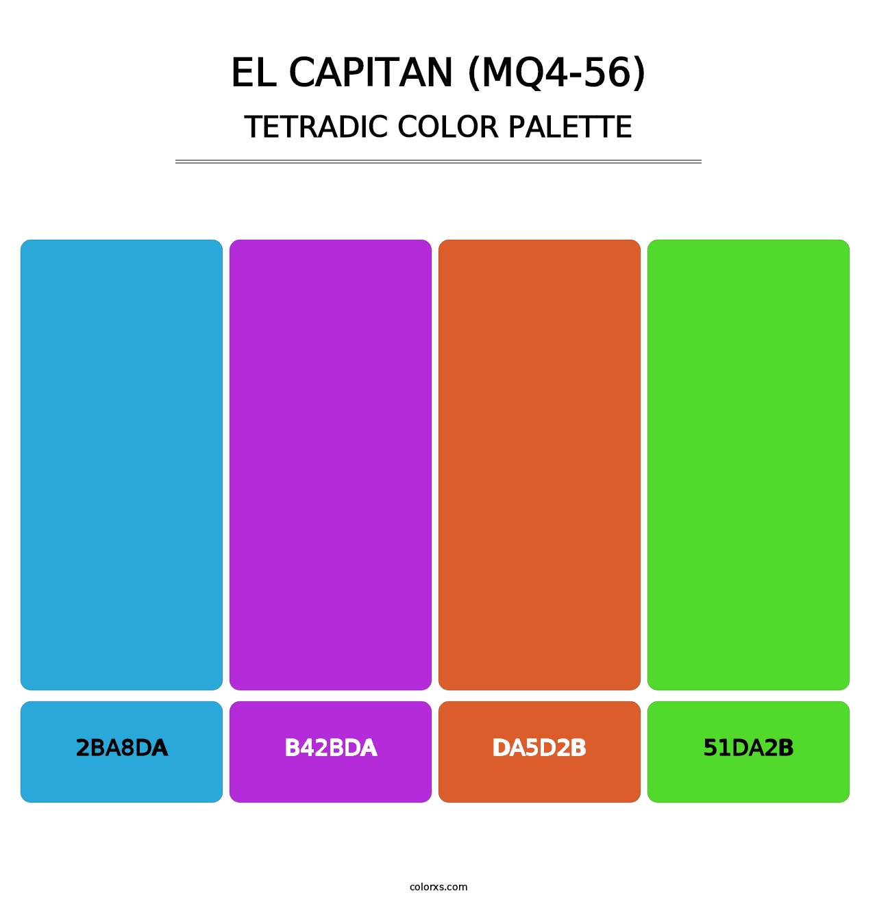 El Capitan (MQ4-56) - Tetradic Color Palette