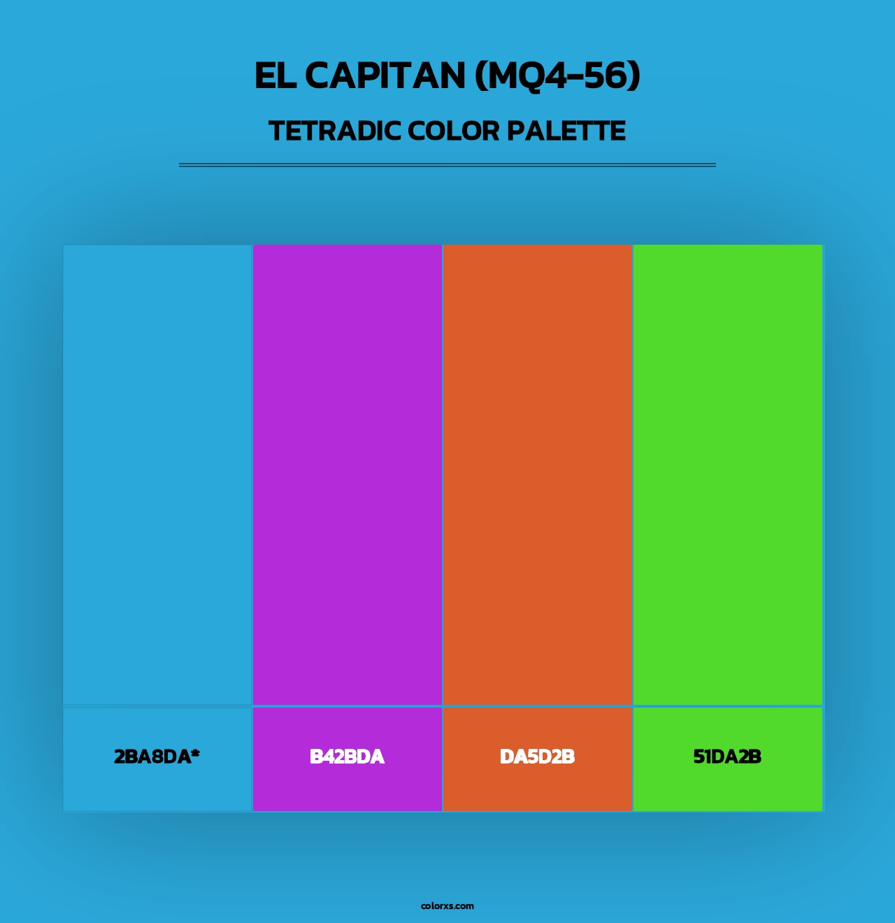 El Capitan (MQ4-56) - Tetradic Color Palette
