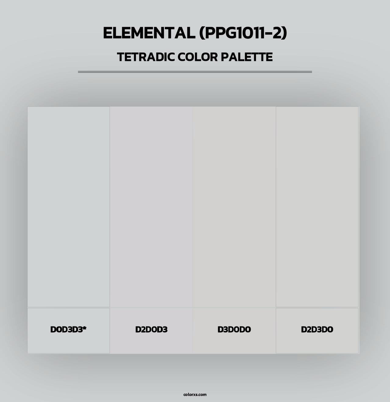 Elemental (PPG1011-2) - Tetradic Color Palette