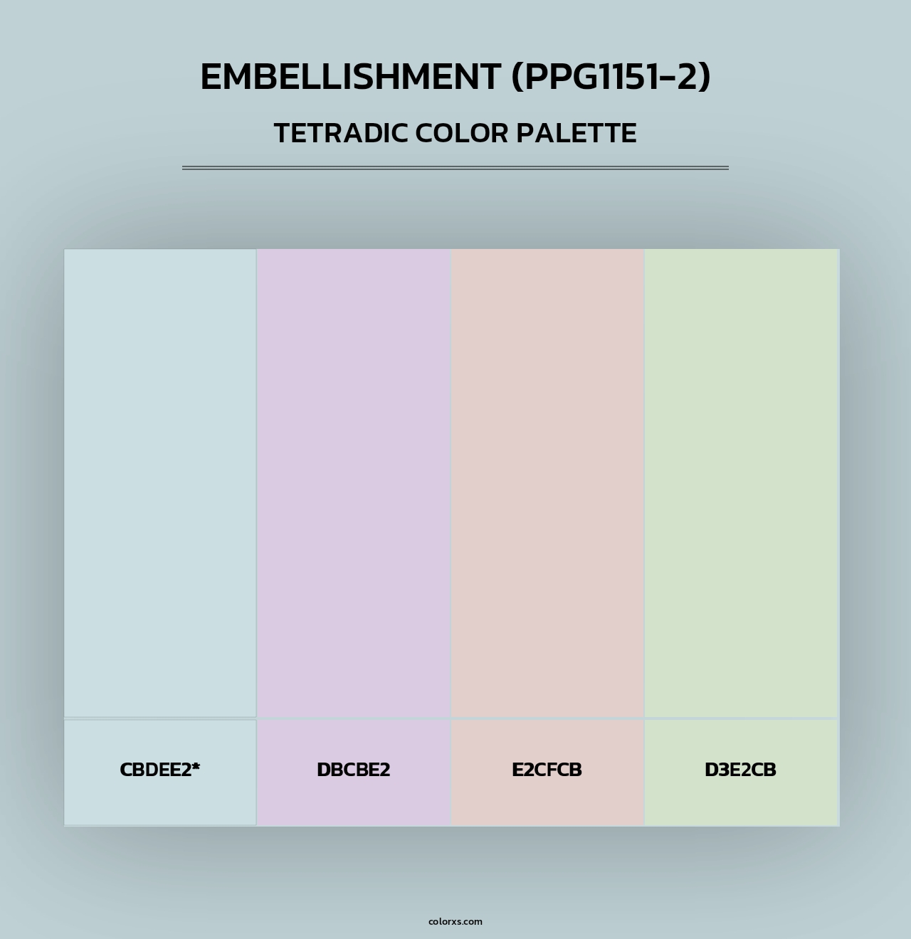 Embellishment (PPG1151-2) - Tetradic Color Palette
