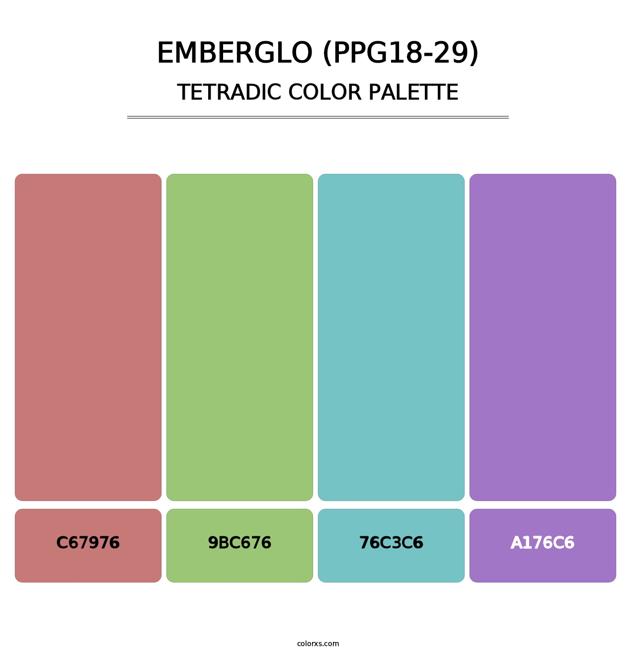 Emberglo (PPG18-29) - Tetradic Color Palette