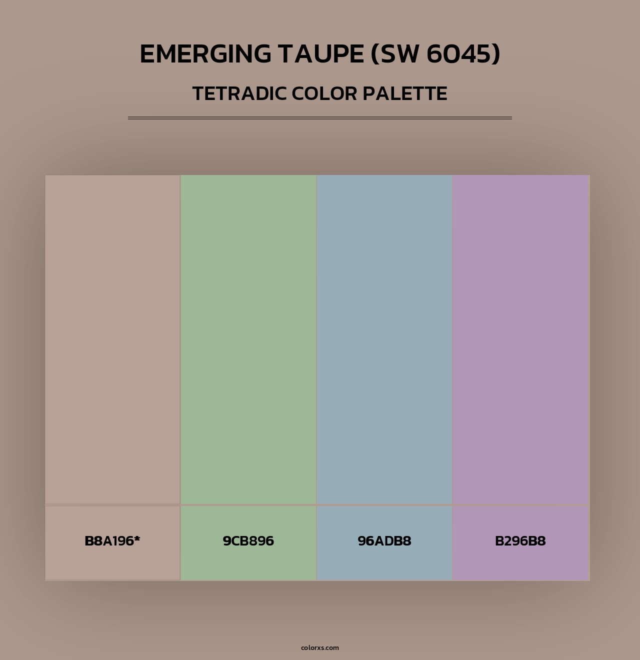 Emerging Taupe (SW 6045) - Tetradic Color Palette