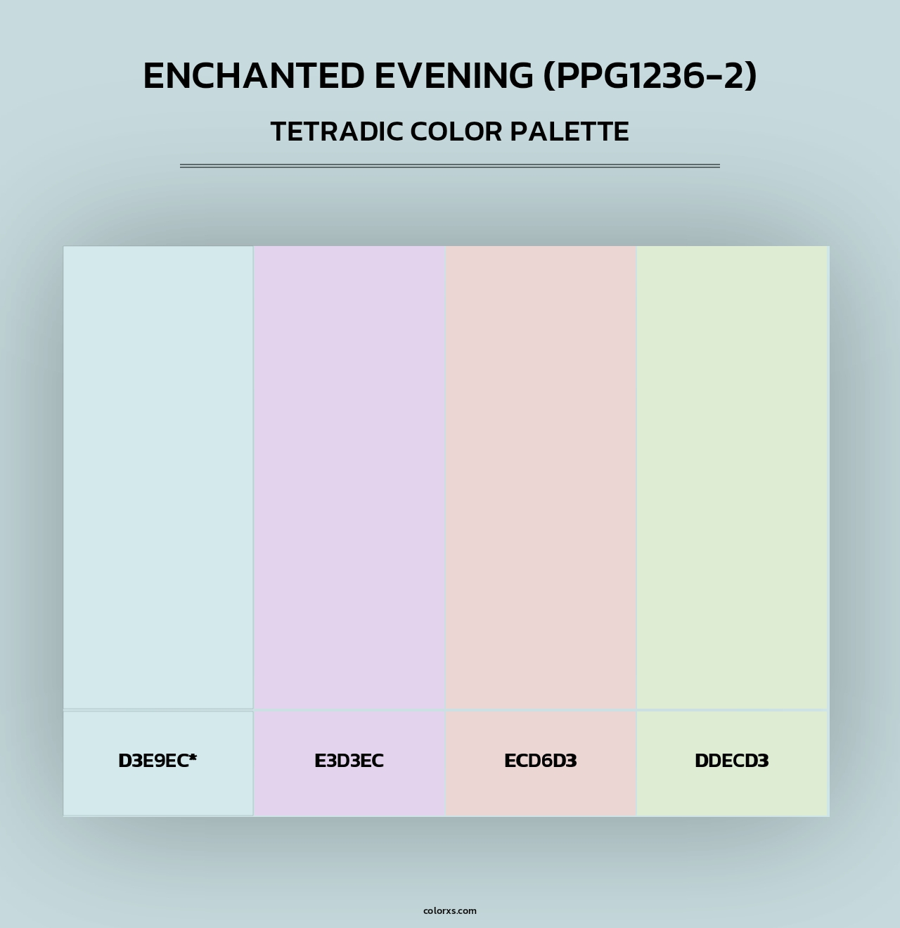 Enchanted Evening (PPG1236-2) - Tetradic Color Palette