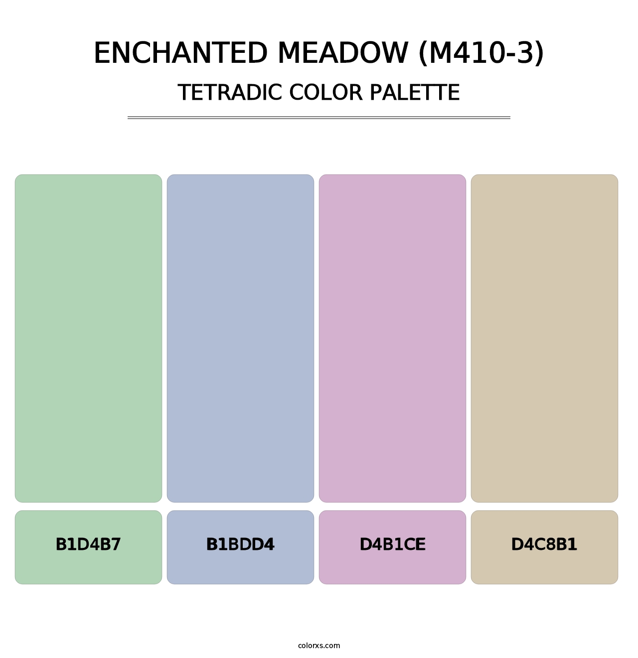 Enchanted Meadow (M410-3) - Tetradic Color Palette