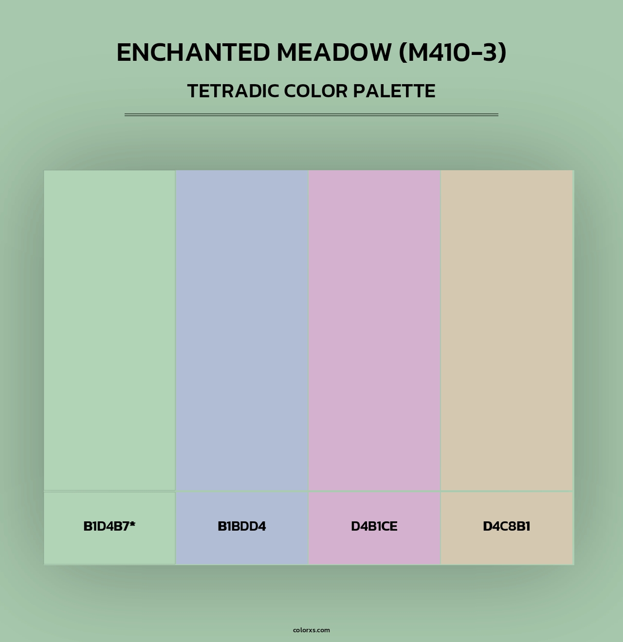 Enchanted Meadow (M410-3) - Tetradic Color Palette