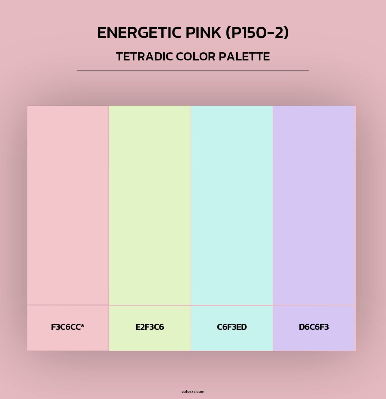 Energetic Pink (P150-2) - Tetradic Color Palette