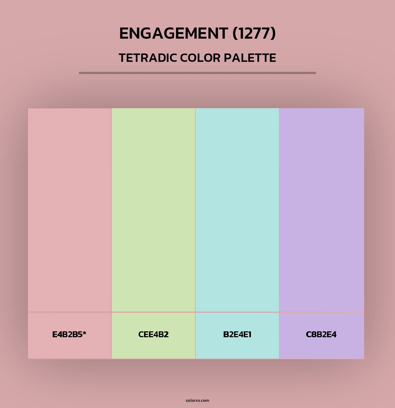 Engagement (1277) - Tetradic Color Palette
