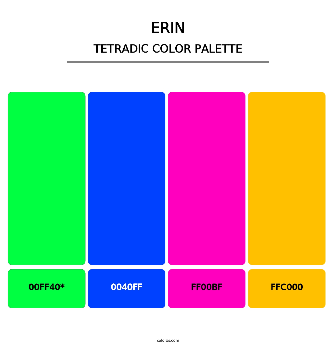 Erin - Tetradic Color Palette
