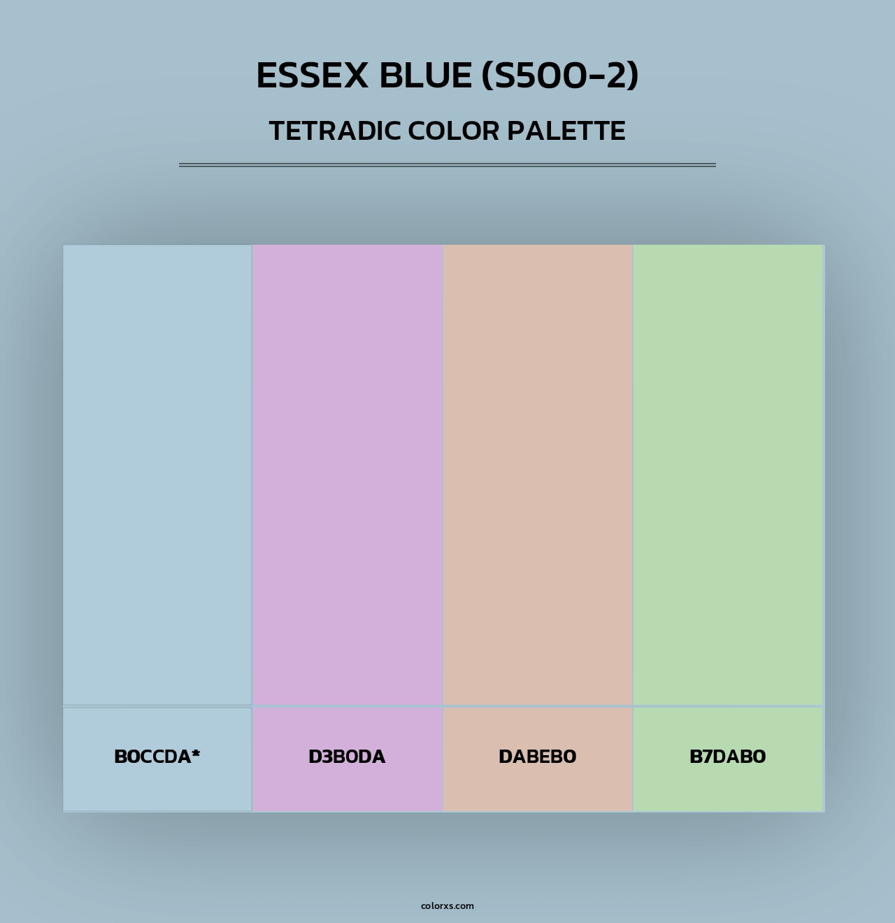 Essex Blue (S500-2) - Tetradic Color Palette