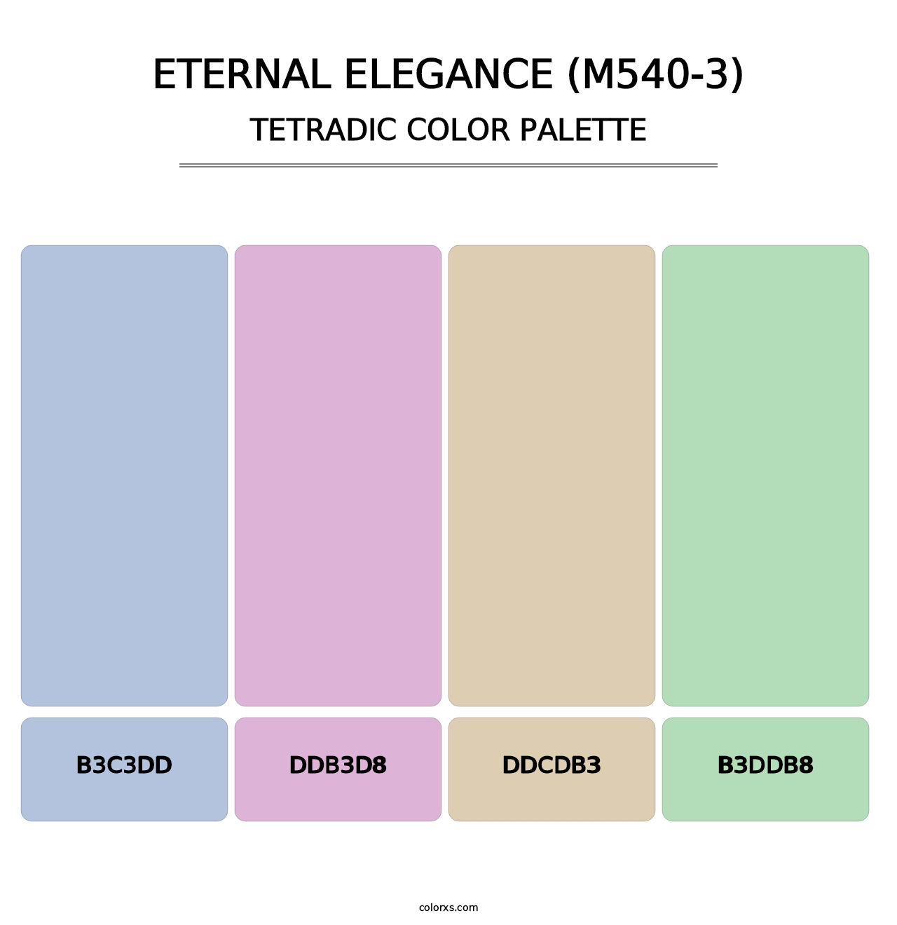 Eternal Elegance (M540-3) - Tetradic Color Palette