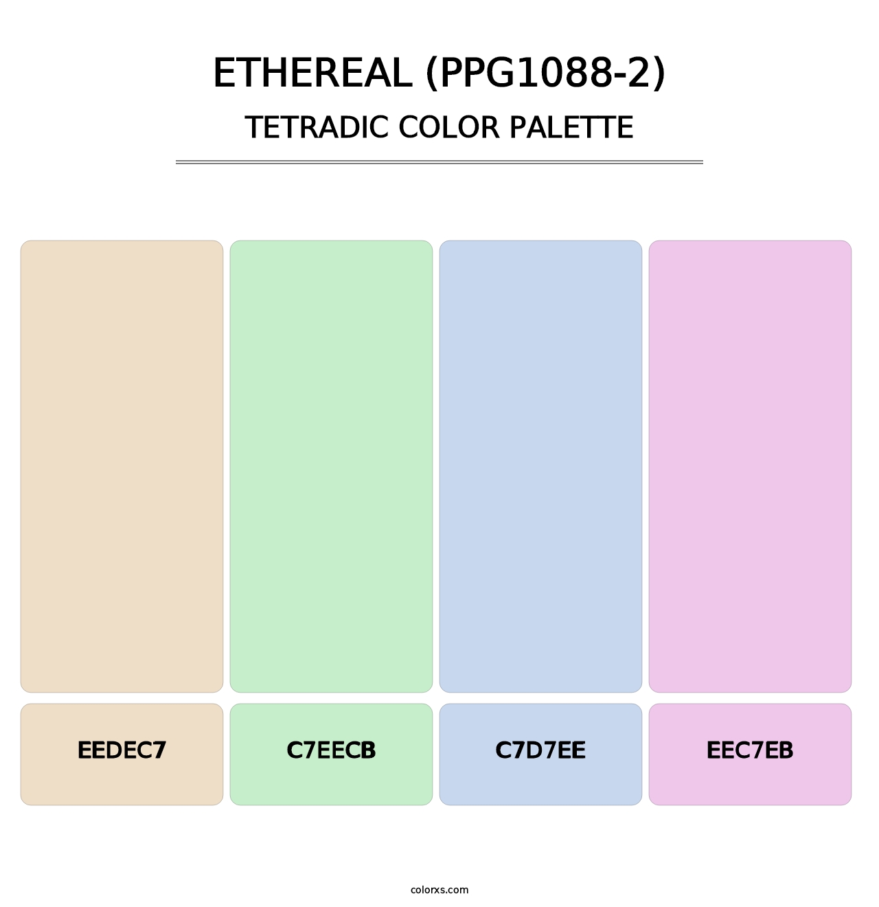 Ethereal (PPG1088-2) - Tetradic Color Palette
