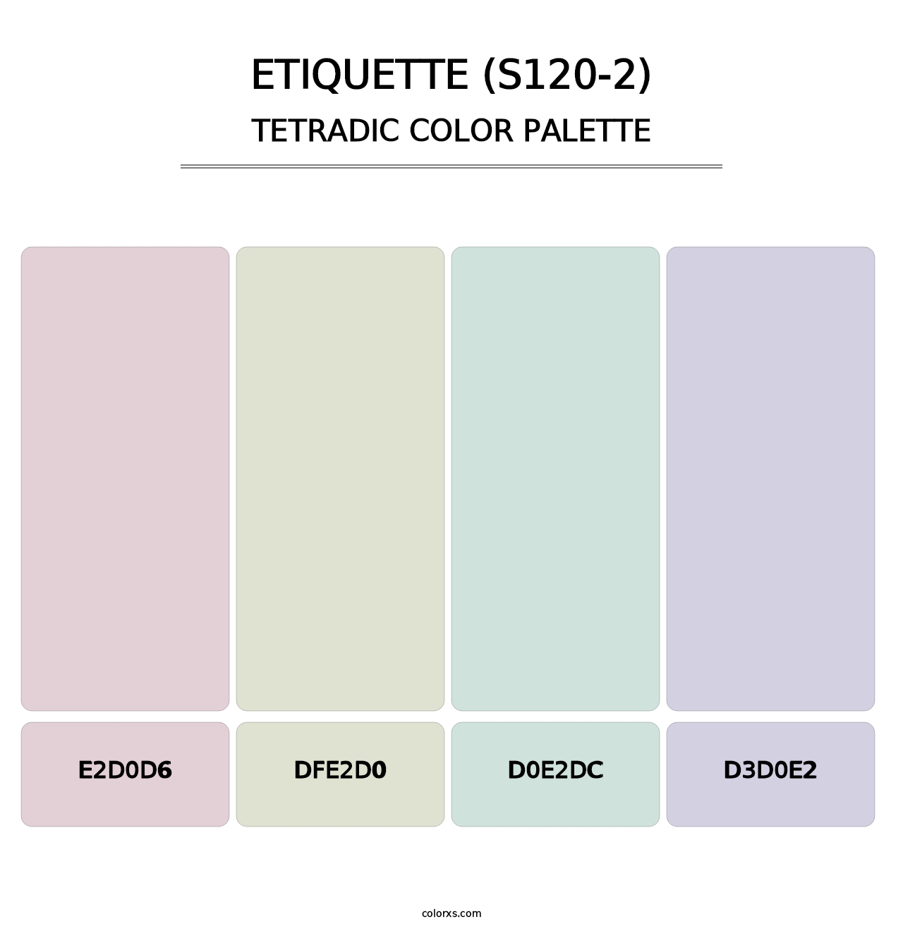 Etiquette (S120-2) - Tetradic Color Palette